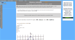 Desktop Screenshot of odmaturujzmatematiky.cz