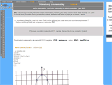 Tablet Screenshot of odmaturujzmatematiky.cz